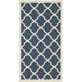 thumbnail image 3 of Safavieh Courtyard Amber Geometric Indoor/Outdoor Area Rug, Navy/Beige, 2'7" x 5', 3 of 15