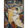 thumbnail image 2 of Preston Dickinson 11x14 Black Ornate Wood Framed Double Matted Museum Art Print Titled: Still Life in Interior (1920-22), 2 of 5