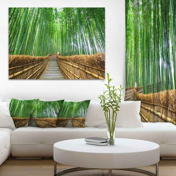 Chemin vers la Forêt de Bambous - Paysage Photographie Impression sur Toile