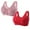 Red, variant on yievot 2 Pack Bras for Women Comfortable Convenient Front Close Button Everyday Bra for Women No Wire Buckle Bra Comfy Corset Bra