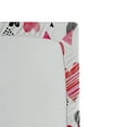 thumbnail image 3 of Valentines Fitted Sheet, Doodle Style Hearts with Different Designs Romantic Inspirations for Art, Decorative Soft Bedding All-round Elastic Pocket, Full Size, Black Red Pink, by Ambesonne, 3 of 3