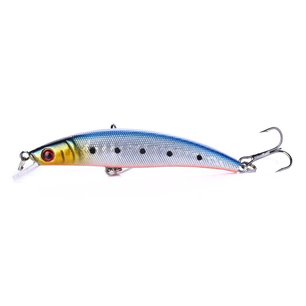 5PC High Quality Imported Artificial Lures 1/2 Half Water 9 cms 8.5 grams Fishing lures Golden Black Bass
