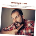 thumbnail image 4 of FRCOLOR Wooden Beard Comb Foldable Portable Mustache Comb Hair Brush Styling Tool for Men Travel Grooming Accessories, 4 of 8