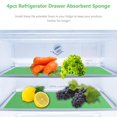 thumbnail image 4 of piezas de esponja absorbente para filtro de cajón de refrigerador, a prueba de moho, almohadilla para frutas y verduras, extensor de vida útil, revestimiento para estantes, mantel de espuma para con, 4 of 5