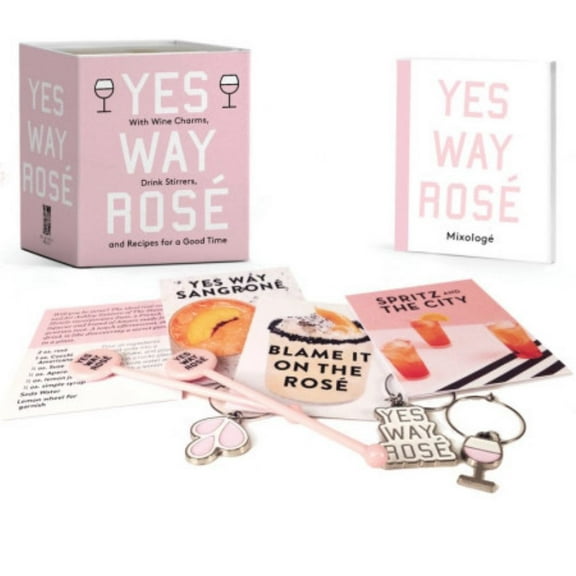 Erica Blumenthal: Yes Way Rosé Mini Kit: With Wine Charms, Drink Stirrers, and Recipes for a Good Time (Hardcover)