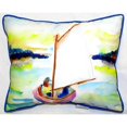 thumbnail image 4 of Betsy Drake HJ987 Pink Sailboat Indoor & Outdoor Throw Pillow- 16 x 20 in., 4 of 4