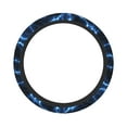 thumbnail image 7 of DouZhe Blue Energy Power Prints Steering Wheel Cover, Universal 15 inch Anti-Slip Odorless Elastic Electric Plasma Car Steering Wheels Cover for Women Men, 7 of 7