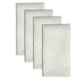 thumbnail image 3 of Town & Country Living Lexington Napkins 20"x20" Square, Stain Resistant Machine Washable Cotton/Polyester 4-Pack, Damask White, 3 of 4
