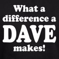 thumbnail image 3 of CafePress - What A Difference A Dave Makes Hoodie (Dark) - Pullover Hoodie, Classic, Comfortable Hooded Sweatshirt, 3 of 4