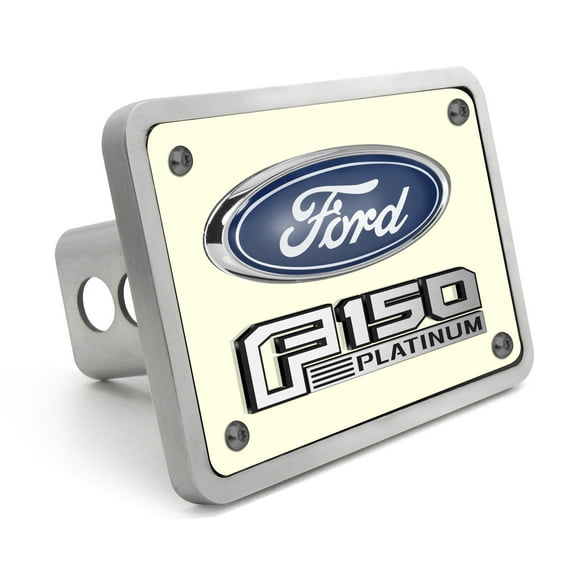 Ford Platinum 3D Logo Night Glow Luminescent Billet Aluminum 2 inch Tow Hitch Cover