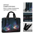 thumbnail image 4 of 16" Laptop Briefcase for Work Travel Laptop Shoulder Bag Carrying Handbag Laptop Case Neon Butterfly, 4 of 8