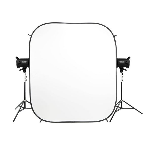 Glow 6x7' HiGlow Illuminated White Background Kit With Studio Monolights and Light Stands