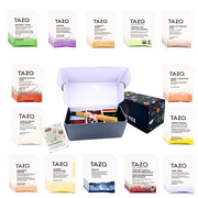 Tazo Tea Assortment Tea Sampler Gift Set Box(56 Count) 14 Flavors Gifts for Her Him Women Men Tea Lovers Couples Family Friends Coworker with Honey Sticks, Recipe eBook