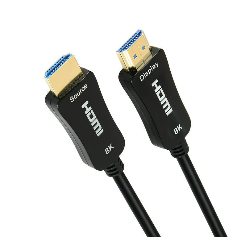 Merchandising efterklang tilnærmelse 8K Fiber Optic HDMI 2.1 Cable 32 Feet 8K60hz 4K120hz 4K144hz HDCP 2.3 2.2  48Gbps Ultra High Speed Compatible with Apple-TV Dolby Vision Atmos PS5  PS4, Xbox One Series X, RTX 3080 3090 - Walmart.com