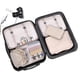 thumbnail image 4 of Cateissary 9 piezas cubos de embalaje impermeable equipaje malla ropa sujetador cordón clasificación bolsa de almacenamiento para suministros de Almacenamiento y organización del hogar Beige, 4 of 6