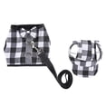 thumbnail image 3 of Pet Puppy Wedding Dress Pet dog Outdoor Wear Arnés con sombrero Negro Blanco-XS, 3 of 9