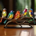 thumbnail image 2 of QTOCIO Home Decor, Colorful Bird Decorations, Home Decoration Decorations, Flower Bird Pendants, Bird Group Decorations, 2 of 4