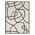 thumbnail image 3 of Hauteloom Deren Living Room, Bedroom Bohemian Shag Area Rug - Soft Shaggy Farmhouse - High Plush Pile - White, Black, Cream, Light Beige, Bone - 5'3" x 7', 3 of 17