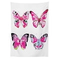thumbnail image 3 of Ambesonne Watercolor Tablecloth Rectangular Table Cover, Butterflies Spring Time, 52"x70", Pale Blue Black Pink, 3 of 4