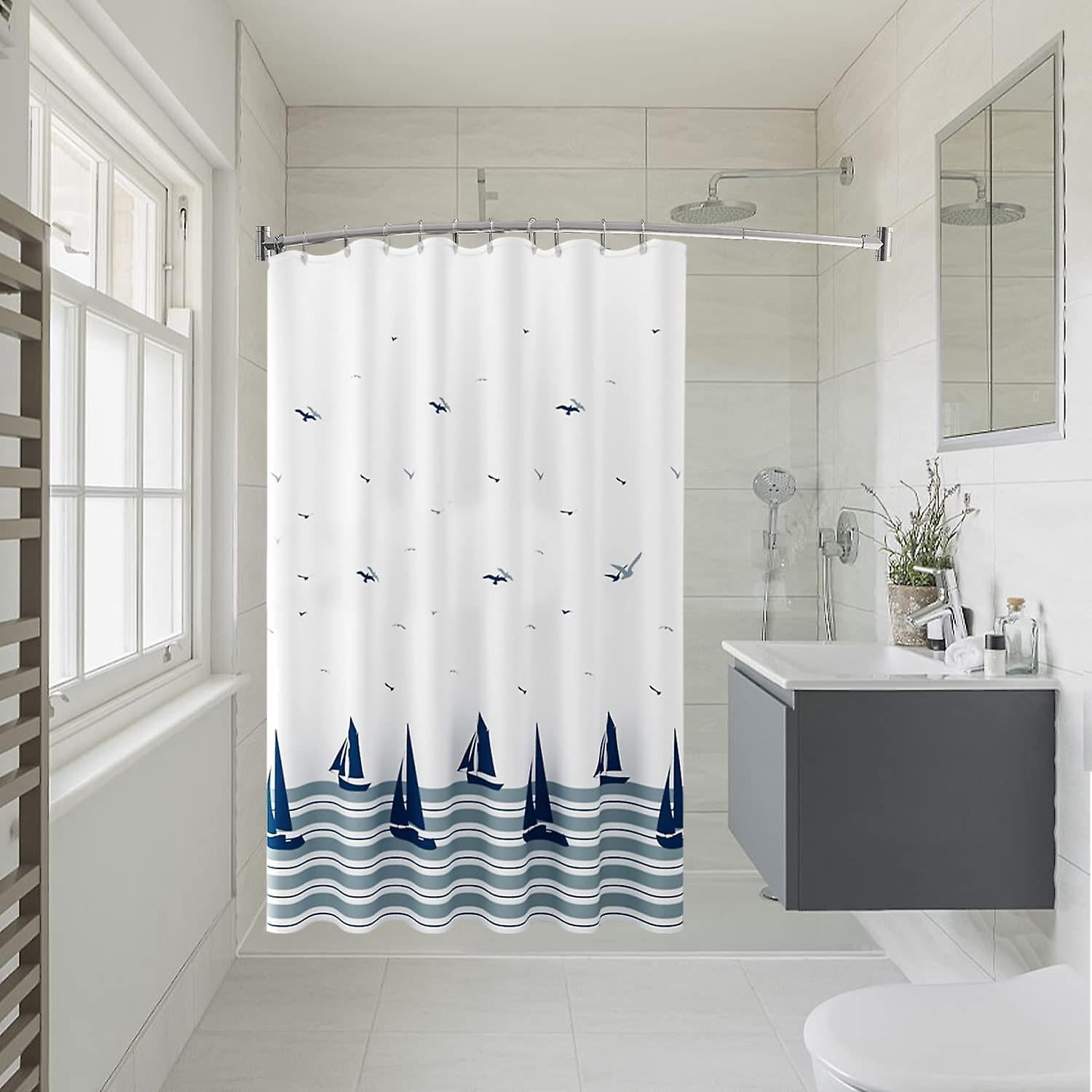 Tringle à Rideau De Douche Incurvée Zenna Home 72