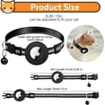 thumbnail image 6 of Airtag Cat Collar with Bell, Reflective Nylon Kitten Collar  (without tracker) Holder and Breakaway Safety Buckle for Puppy Girl Boy Cats, 3/8" in Width and Lightweight 1 / 2Pack, 6 of 7