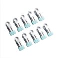 thumbnail image 2 of Moyic 10 Uds. Colgador de secado de ropa, abrazaderas fijas multifuncionales antideslizantes para el hogar, pinzas para la ropa al aire libre a prueba Almacenamiento y organización del hogar Verde Moyic HA066693-04, 2 of 6