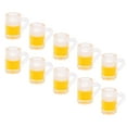 thumbnail image 4 of Nehlobo 10pcs 1:12 Dollhouse Beer Mug Model Miniature Bar Beer Cup Toy Decoration Accessory, 4 of 8