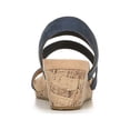 thumbnail image 2 of LIFE STRIDE Womens Navy Adjustable Strap 1" Platform Woven Cushioned Comfort Tango Round Toe Wedge Buckle Espadrille Shoes 9 M, 2 of 4