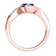 thumbnail image 4 of Aonejewelry 1.10 Ct Two Stone Tanzanite and Diamond Ring 14K Rose Gold, 4 of 4