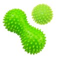 thumbnail image 2 of Spike Peanut Roller & Hedgehog Foot Massage Ball Set - Ideal para tejido muscular profundo, punto gatillo y liberación miofascial, fascitis plantar, presión concentrada y alivio del dolor específico Adepaton 220372-3, 2 of 7