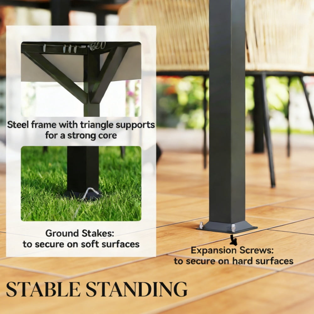 Khaki Finish Wood Gazebo - Natural Wood Outdoor Pavilion with Neutral Tone for Patio, Lawn & Outdoor Entertaining