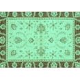 thumbnail image 1 of Ahgly Company Indoor Rectangle Abstract Turquoise Blue Modern Area Rugs, 6' x 9', 1 of 4