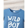 thumbnail image 4 of Toddler Boy Summer Outfit Set Wild Boy Short Sleeve Shirt Stretchy Shorts Trendy Clothing 9M-4Y, 4 of 5