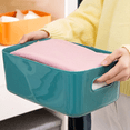 thumbnail image 2 of Canasta Caja Organizador Cesto Almacenamiento Multiusos 3pzs VERDE, 2 of 4