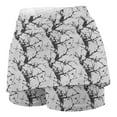thumbnail image 4 of Aueoeo Womens Skorts Plus Size Skorts for Ladies Floral Printed High Waist Athletic Sports Pants Skirt Casual Shorts L, 4 of 6