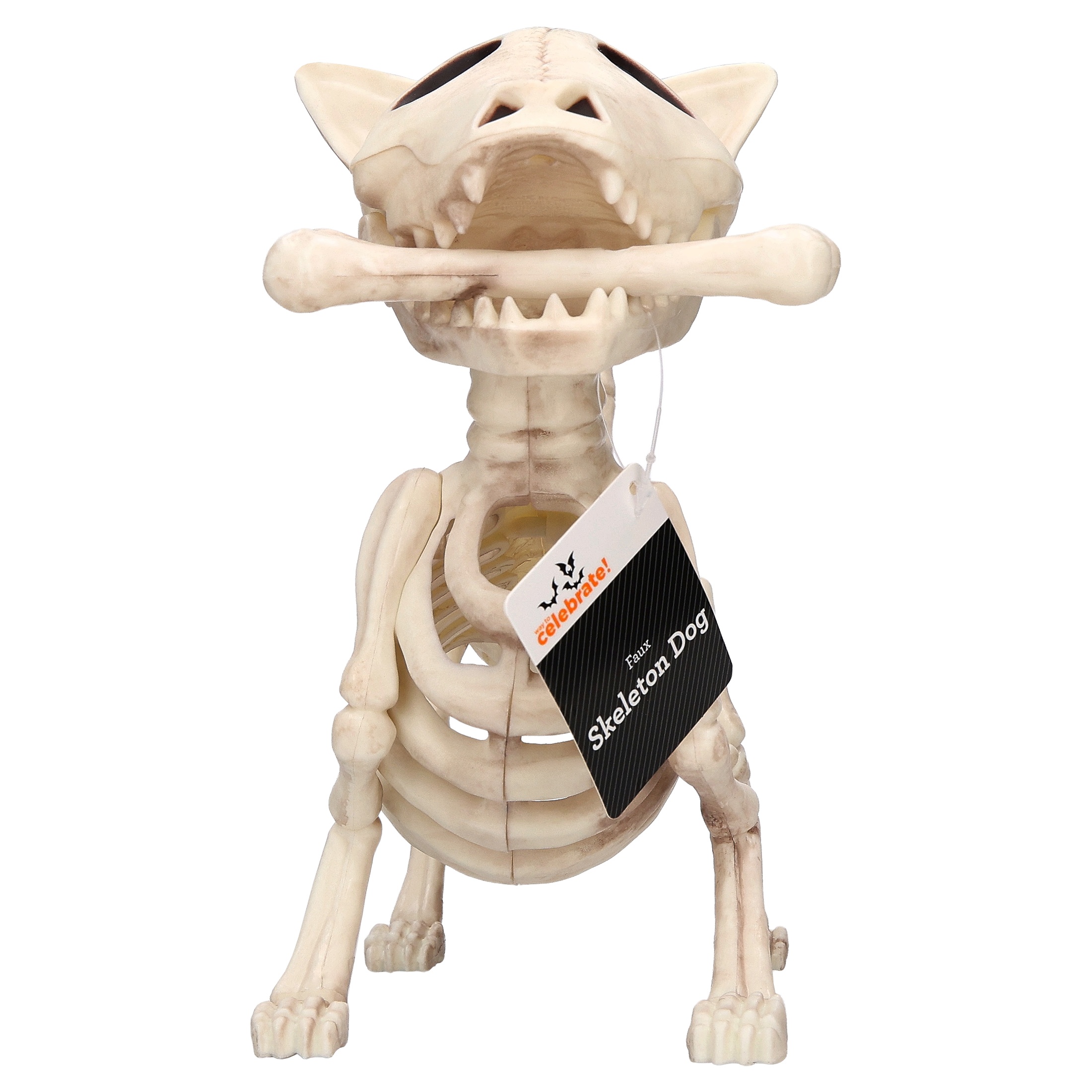 Way To Celebrate 9" Faux Skeleton Dog Decoration photo 4