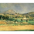 thumbnail image 2 of Cezanne, Paul 17x15 White Modern Wood Framed Museum Art Print Titled - A View Over Mont St. Victoire, 2 of 4