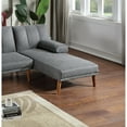 thumbnail image 5 of Newboti Furniture Blue Grey Polyfiber 2pc Sectional Sofa Set Living Room Furniture Solid wood Legs Plush Couch Adjustable Sofa Chaise 04008, 5 of 16