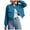 Blue, variant on felwors Bomber Jacket Women 2025 - Short Cropped Jacket Women Button Down Long Sleeve Casual Varsity Jackets with Pockets Black, L