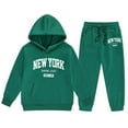 thumbnail image 4 of New York City-Inspired Letter Print Hoodie and Sweatpants Set for Girls – Stylish, Comfy, Everyday Wear with Empire State Design, 4 of 4