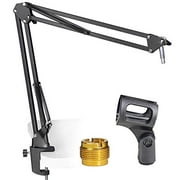 Microphone Boom Arm Stand - Compatible with Mic Stand for Blue Snowball,Audio-Technica AT2020 and Other Mic by SUNMON