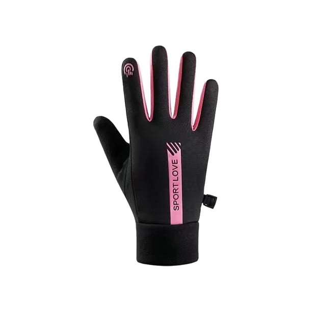 Yuarrent 2 unids/set guantes de invierno para esquiar disfrutar de pistas con calidez y comodidad guantes impermeables para bicicleta Ciclismo Rosa roja