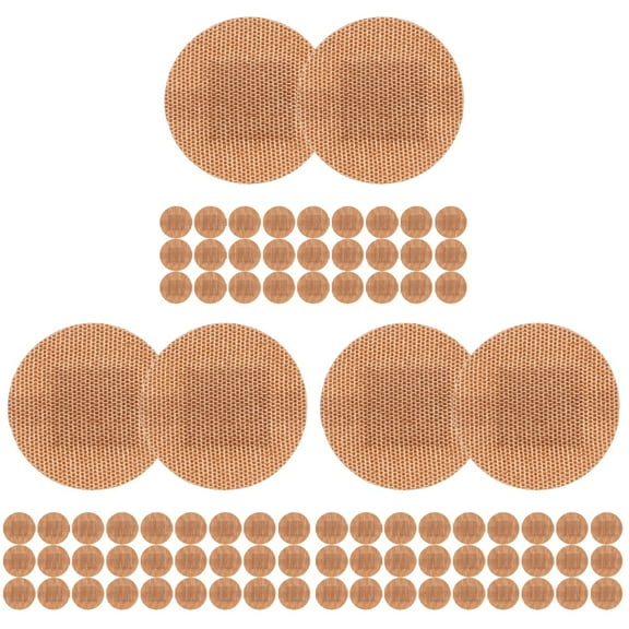 300pcs Round Fabric Bandages Breathable Adhesive Patches for Fingertips and Joints