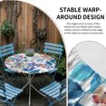thumbnail image 2 of Spring Floral Round Tablecloth for 55-60 Inch Tables,Fitted Table Cover with Elastic Edge,Watercolor Colorful Summer Botanical Waterproof Outdoor Table Cloth Protector for Patio Garden Dinner Picnic, 2 of 9