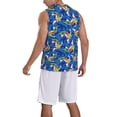 thumbnail image 2 of Naloa Sharks Skateboarding With Palm Basketball Jersey Reversible Men's Mesh Athletic Sports Shirts Training Practice S-4XL4X-Large, 2 of 6