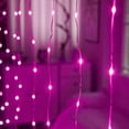 thumbnail image 3 of Morttic LED Fairy Curtain String Light Indoor, 9.9ft x 9.9ft USB Powered Curtain String Lights with Remote 8 Modes ,Waterproof Hanging Twinkle Lights for Wall Patio Party Backdrop Decor Pink, 3 of 9