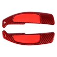 thumbnail image 3 of Pieza modificada para automóvil, paleta de cambio de extensión de dirección de fibra de carbono roja, accesorios para automóvil confiables y duraderos, 3 of 8