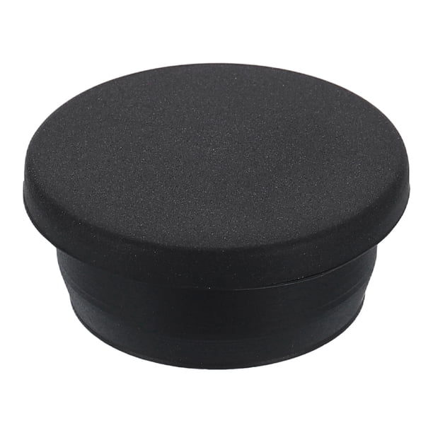 Tapón de agujero de silicona, tapones de goma redondos a prueba de agua, sellos para botellas, tapones para tubos y tapas de extremo para agujeros de 31mm/1.22" para bañera, botella, negro