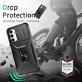 thumbnail image 2 of Funda para GANGXUN Samsung Galaxy A14 5G - Soporte metálico, Función magnética, Negro, 2 of 5