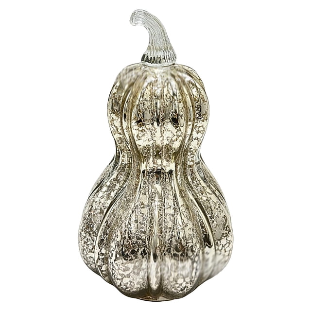 Piwvid Twinkle LED Light Pumpkins, 2025 Timer Sparkling Starry Night Glass, One-Click Operation for Fall Halloween Thanksgiving Bedroom